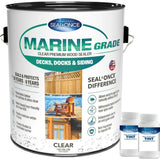 Seal-Once 1gal Cedar Double Strength Semi-Transparent Marine Grade Premium Wood Stain & Sealer