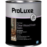 ProLuxe Clear Interior Wood Finish Brushing Lacquers