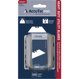 AccuTec .024 HD 2-Notch Pro Utility Blade Carded w/ Dispenser (100pk)