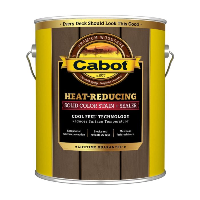 Cabot One Gallon Heat-Reducing Solid Color Stain + Sealer w/Cool Feel Technology