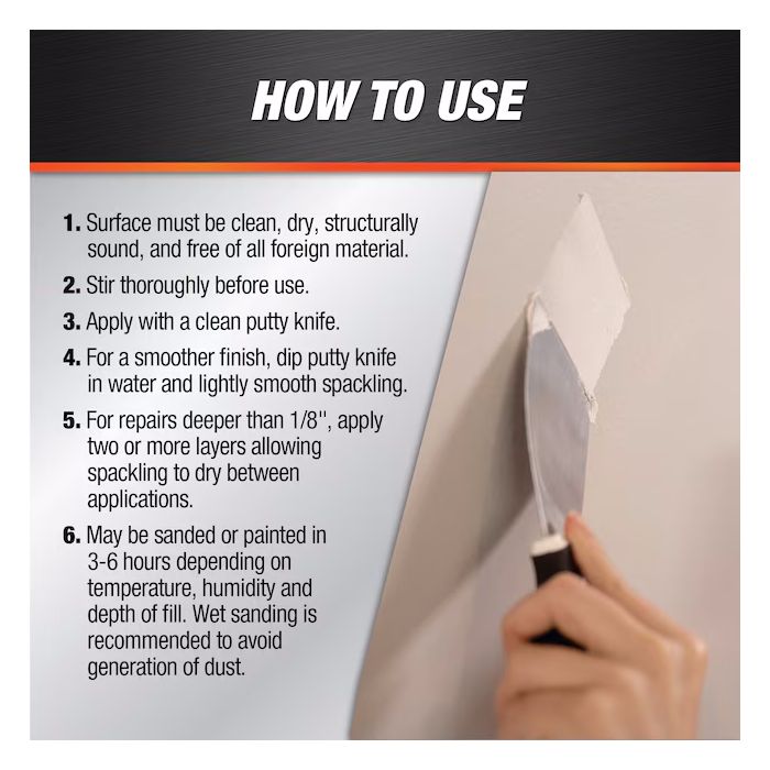 DAP Vinyl Spackling Pastes