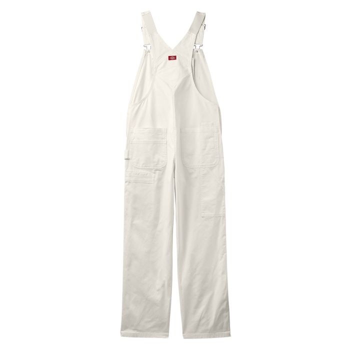 Dickies White Painter Bib Overalls