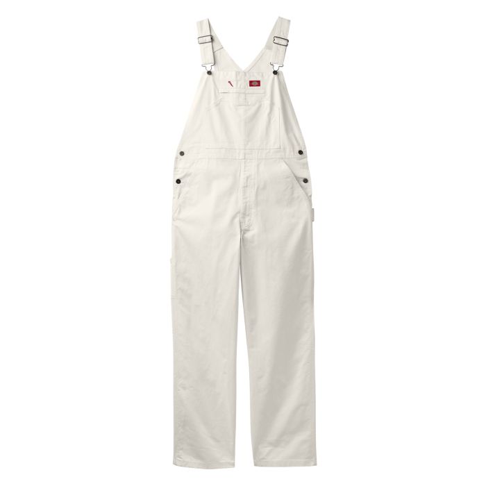 Dickies White Painter Bib Overalls