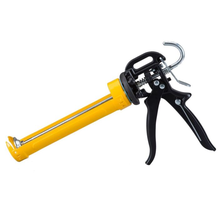 Dripless 10oz Rotating Barrel High Ratio Caulk Gun w/26:1 Thrust Ratio
