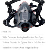 Honeywell Safety RAP 5500 Half Mask w/MC/P100 Cartridge/Filters Multi-Purpose Respirator