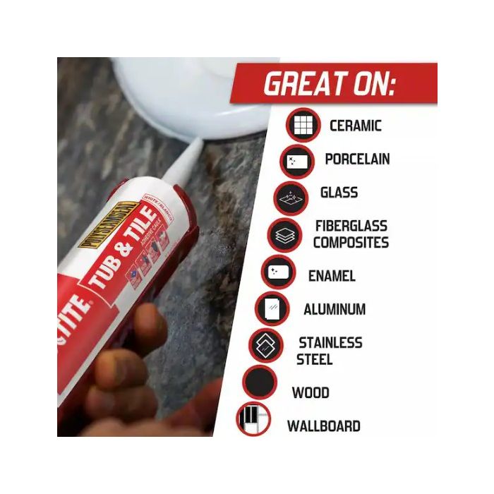 Loctite 5.5oz 2-n-1 Paintable Tub & Tile Sealants