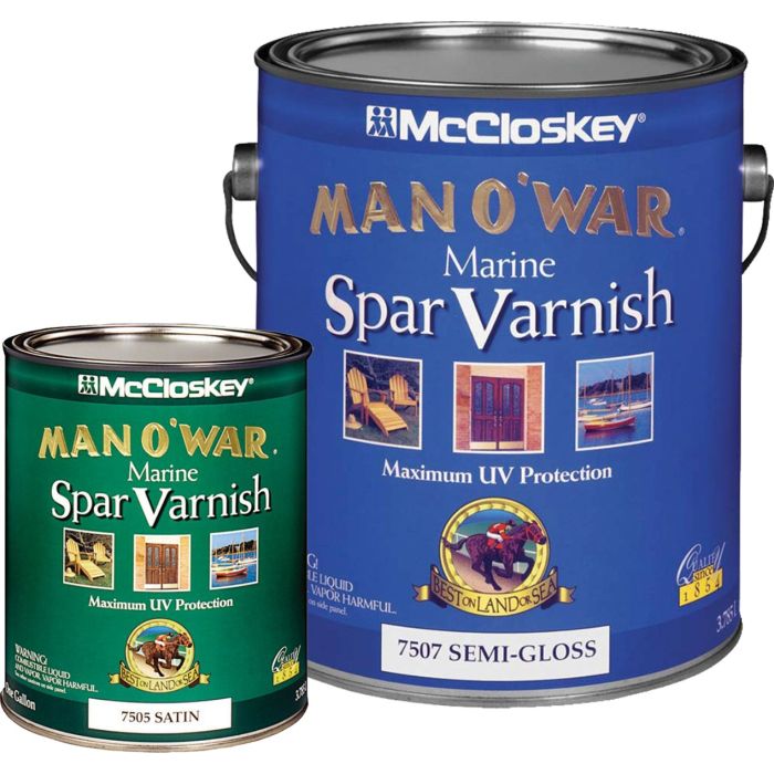 McCloskey Man-o-War Spar Varnishes (Maximum Performance)