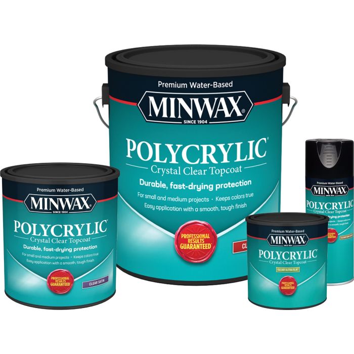 Minwax Polycrylic Water-Based Clear Protective Finishes