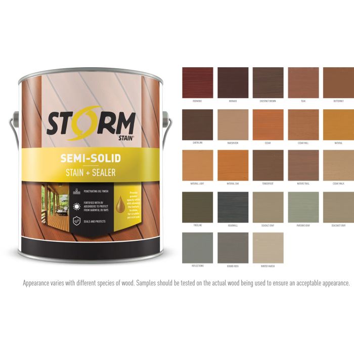 Storm One Gallon Stains Sealers and Finishes
