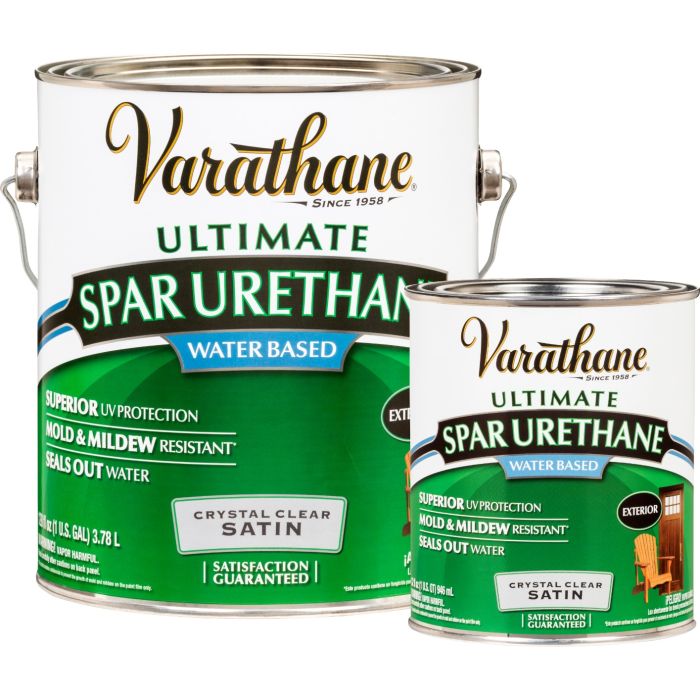 Varathane Crystal Clear Diamond Fast Drying Water-Based Exterior Spar Urethanes