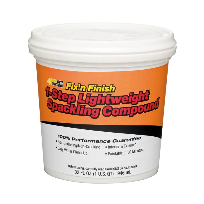 White Lightning One Step Lightweight Spackling