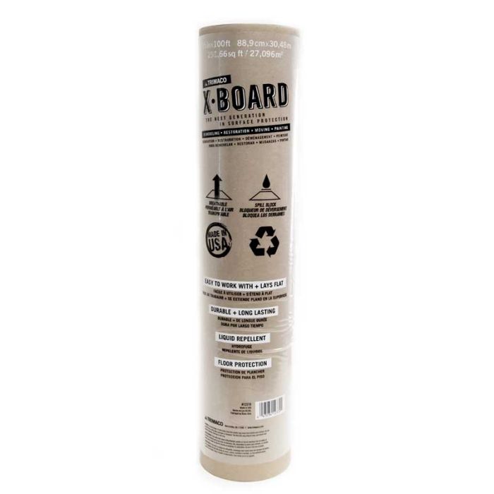 Trimaco 35" x 100' 22mil X-Board Heavy Duty Reusable Surface Protector