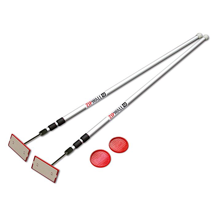 ZipWall 12 ft. Spring Loaded Dust Barrier Poles (2 Pack)