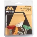 Mi-T-M 3.0 Orifice Pressure Washer Quick Connect Nozzle Set (Contains 4ea 0,15, 25 & 40)