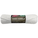 Dynamic 14" x 17" White Terry Towel 6Pk