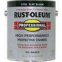 Rust-Oleum 1gal Flat Black Professional Oil Based Enamel Paint (High Performance)