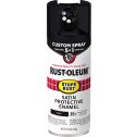 Rust-Oleum 12oz Satin Black 5-in-1 Stops Rust Spray Paint