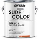 Rust-Oleum 1gal White Flat SURE COLOR Interior Wall Paint