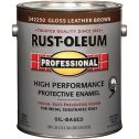 Rust-Oleum 1gal Gloss Leather Brown Professional Oil Based Enamel (Low Odor)