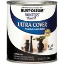 Rust-Oleum qt Flat Black Ultra Cover Painters Touch Paint