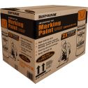 Rust-Oleum 15oz Fluorescent Orange Pro 2X Distance Inverted Marking Water-Based Spray Paint (Contractor Pack of 12)