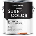 Rust-Oleum 1gal Flat White SURE COLOR Exterior Paint + Primer