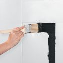 Rust-Oleum 1qt Satin Black Stops Rust Door & Trim Water-Based Paint