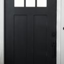 Rust-Oleum 1qt Satin Black Stops Rust Door & Trim Water-Based Paint