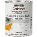 Rust-Oleum 1qt Semi-Gloss Pure White Cabinet Transformations Basi Cabinet & Trim Paint