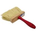 DQB 6-1/2" x 4" Trim 5-Row White Tampico Masonry Brush w/ Red Handle