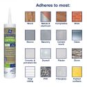 GE 10.1oz. Clear Silicone Gutter And Flashing 