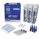 Sashco Exact Color Caulk Contractor Pk - 6 Cartridges 3 Syringes 6 Activator