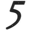 Stanley National #5 4" Cast Brass House Number