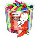 Allway Neon Plastic Micro Knives Bucket (Case of 50)