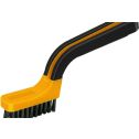 Allway Narrow Nylon Stripper/Grout Brush w/Soft Grip Handle