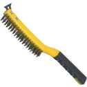 Allway 3 x 19 Row Stainless Steel Wire Brush w/Scraper & Soft Grip Handle