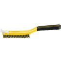 Allway 3 x 19 Row Brass Wire Brush w/Scraper & Soft Grip Handle