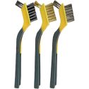 Allway Mini Brush Set (1ea Steel Brass & Nylon) Clip Strip