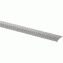 M-D 72" x 1" Silver Fluted Carpet Bar A707
