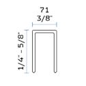 BeA 71/6NK 1/4" Galvanized Staple (Case of 18)