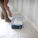 Trimaco 4' x 12' Stay Put Canvas w/ Anti-Slip Barrier + Spill Block Drop Cloth