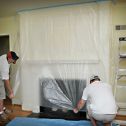 Trimaco Easy Mask 2' x 72' Tape & Drape Plastic Pretaped Drop Cloth
