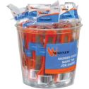 Warner 18mm 8Pt Snap Off Knife w/ 1 Blade Bucket (Case of 25)