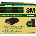 3M 2-7/8" x 4-7/8" x 1" Med Single Angle Sanding Sponge 6pk