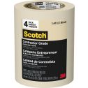 3M 1.41" x 60.1yd (36mm) Scotch Contractor Grade Masking Tape (4pk)