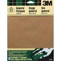 3M 9" x 11" Very Fine (220 Grit) Aluminum Oxide Sanding Sheets (5pk)