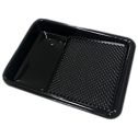 Midstate Plastics Black Universal Paint Tray Liner - Fits 1qt Metal Trays (Case of 50)