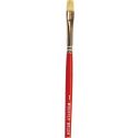 Wooster #1 White Bristle Oil Brights Artist Brush
