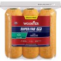 Wooster 9" Super/fab Ftp 3/4" Nap Roller Cover 3PK