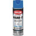 Krylon 15oz APWA Blue Inverted Marking Contractor Solvent Based Spray